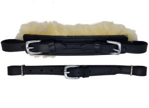 Hackamore straps  Fur black/steel