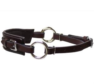Sidepull Semi  Leather Brown Stainless